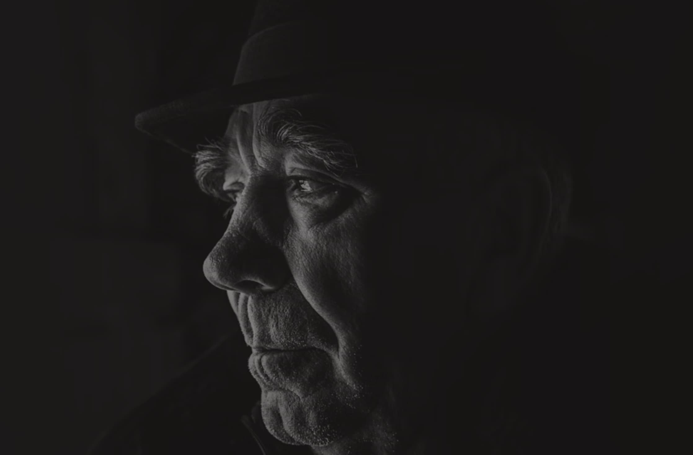 Photo portrait of an old man
