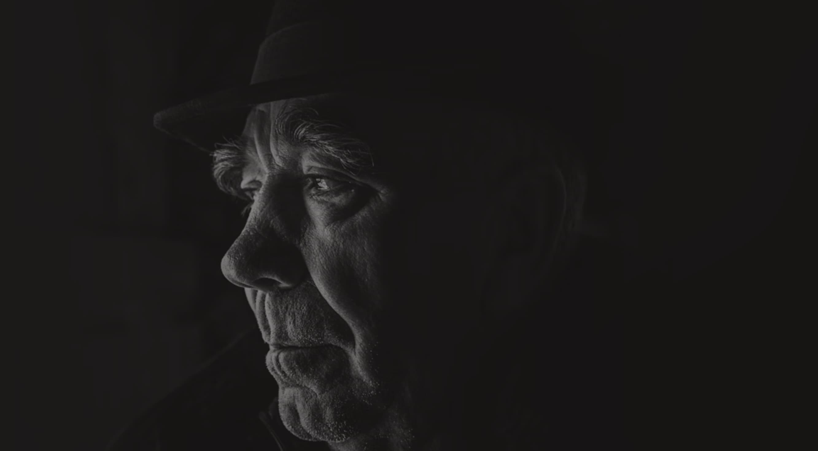 Photo portrait of an old man